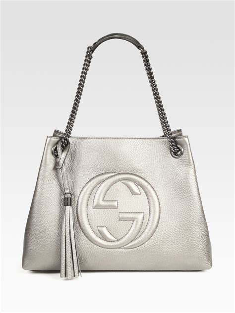 gucci with silver hardware|Gucci metal material.